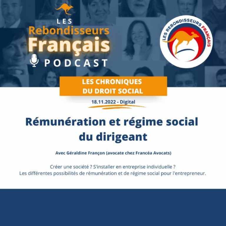 lrf podcast remuneration et regime social du dirigeant(chronique de droit social 1)