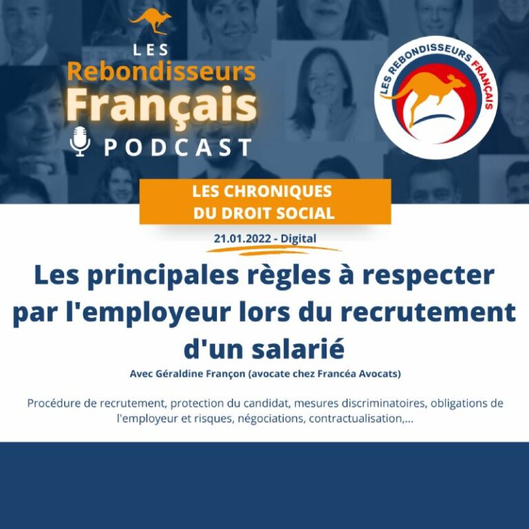 lrf podcast règles à respecter lors du recrutement d'un salarié(chronique de droit social 2)