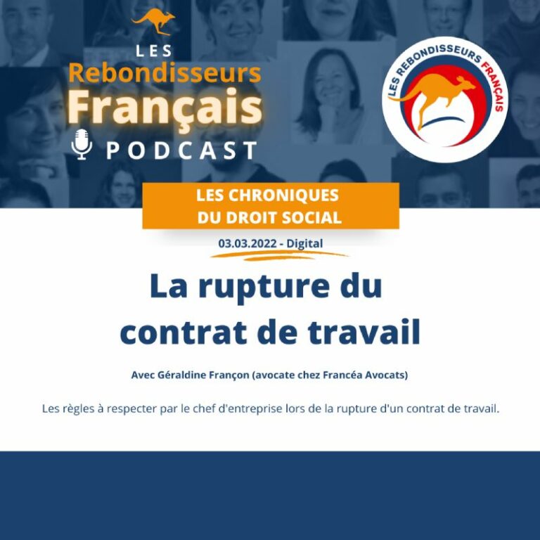 lrf podcast la rupture du contrat de travail (chronique de droit social 3)