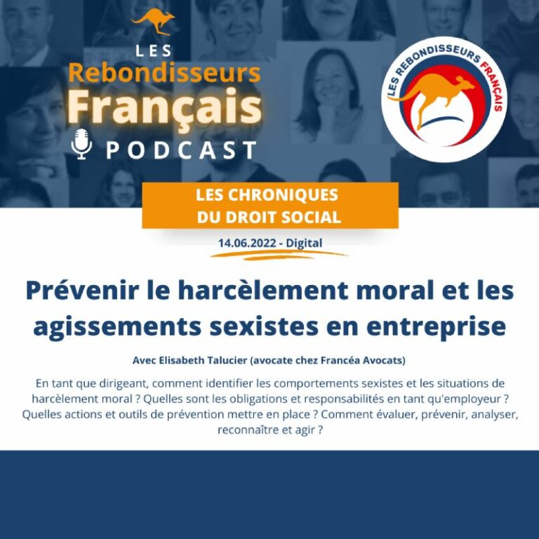 lrf podcast prevenir le harcelement moral et les agissements sexistes en entreprise (chronique de droit social 4)