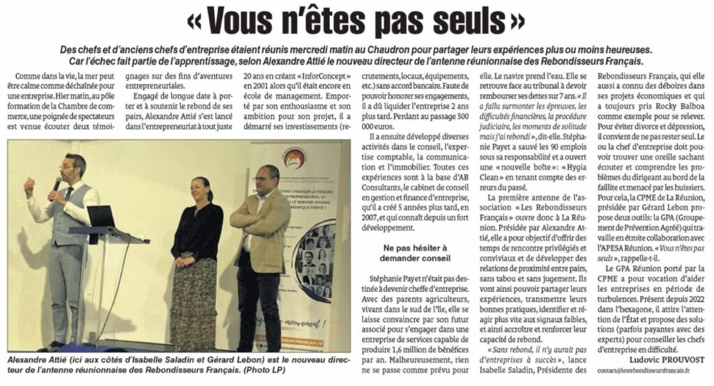 le quotidien de la reunion 091123